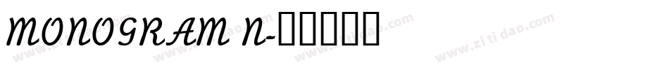 MONOGRAM N字体转换